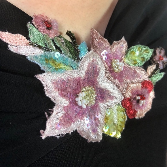 David Meister Black Cocktail Dress TPI - Picture 4 of 5